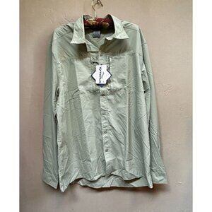 Exterus Outdoor Development UPF 30+ Men Long Sleeve Hiking Shirt Large Green New